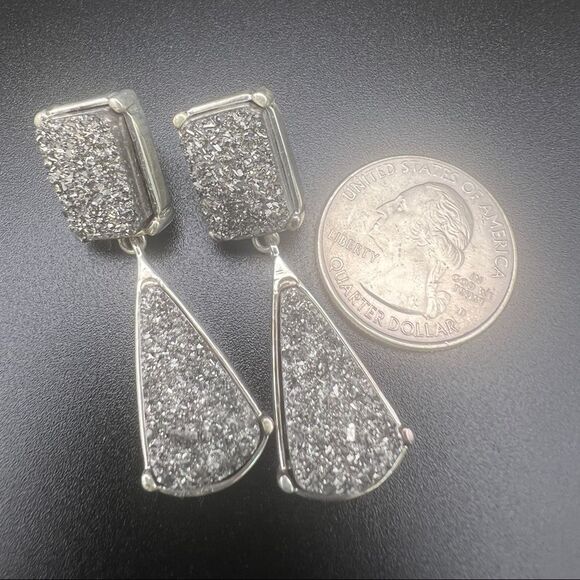 DRUZY Style Teardrop Earrings - Picture 6 of 7